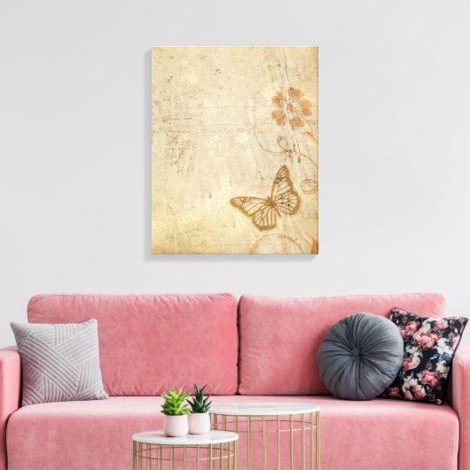  Butterflies Canvas Afdruk (Insitu (Woonkamer))