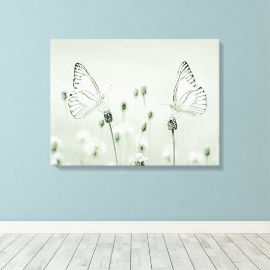 Butterflies Canvas Afdruk (Insitu (Houten vloer))