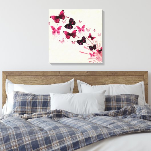 Butterflies Canvas Afdruk (Insitu (Slaapkamer))