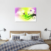 Butterflies Canvas Afdruk (Insitu (Slaapkamer))