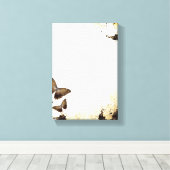  Butterflies Canvas Afdruk (Insitu (Houten vloer))