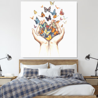 Butterflies Canvas Afdruk