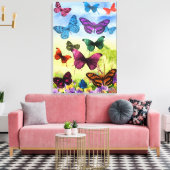 Butterflies Canvas Afdruk (Insitu (Woonkamer))