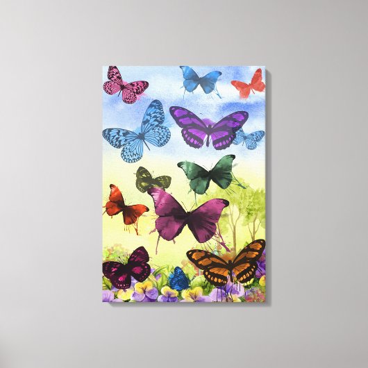 Butterflies Canvas Afdruk (Voorkant)