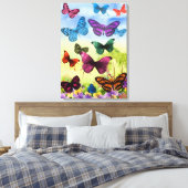 Butterflies Canvas Afdruk (Insitu (Slaapkamer))