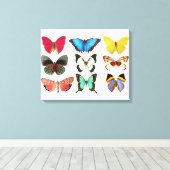 Butterflies Canvas Afdrukken (Insitu (Houten vloer))