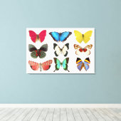 Butterflies Canvas Afdrukken (Insitu (Houten vloer))