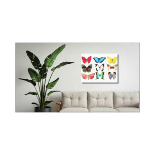 Butterflies Canvas Afdrukken