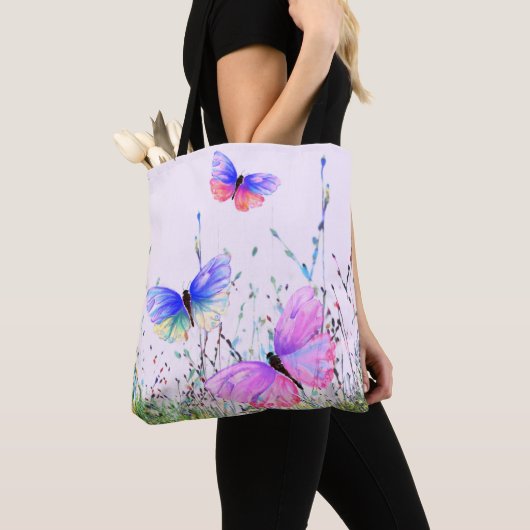 Butterflies Canvas tas (Dichtbij)