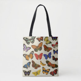 Butterflies Canvas tas All-Over Print