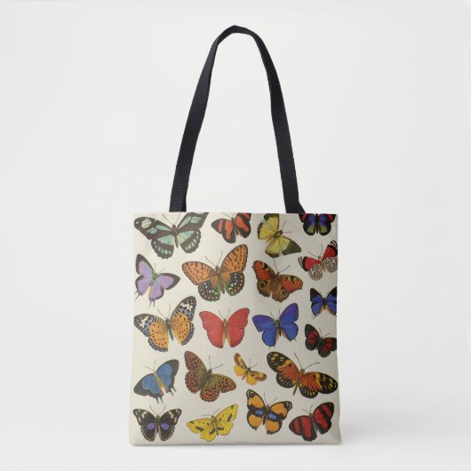 Butterflies Canvas tas All-Over Print (Voorkant)