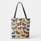 Butterflies Canvas tas All-Over Print (Achterkant)