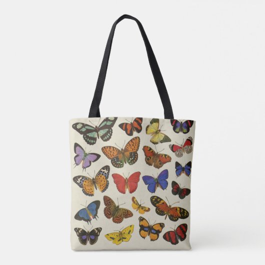 Butterflies Canvas tas All-Over Print (Achterkant)
