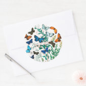 Butterflies, Caterpilars van William Forsell Kirby Ronde Sticker (Envelop)