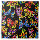 Butterflies Ceramic Tile Tegeltje (Voorkant)