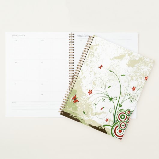 Butterflies, cirkels en bloemen planner (Display)