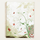 Butterflies, cirkels en bloemen planner (Voorkant)