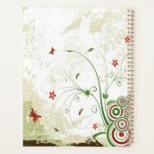 Butterflies, cirkels en bloemen planner (Achterkant)