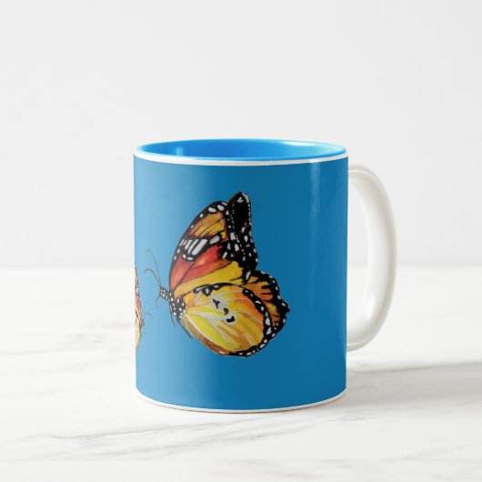 Butterflies Coffee Mok (Voorkant rechts)