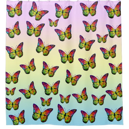 BUTTERFLIES COLORFUL ABSTRACT DOUCHEGORDIJN (Voorkant)