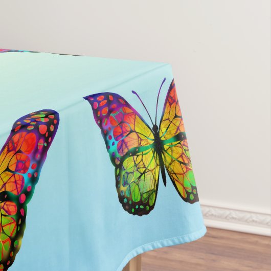 BUTTERFLIES COLORFUL ABSTRACT TAFELKLEED (Voorbeeld)