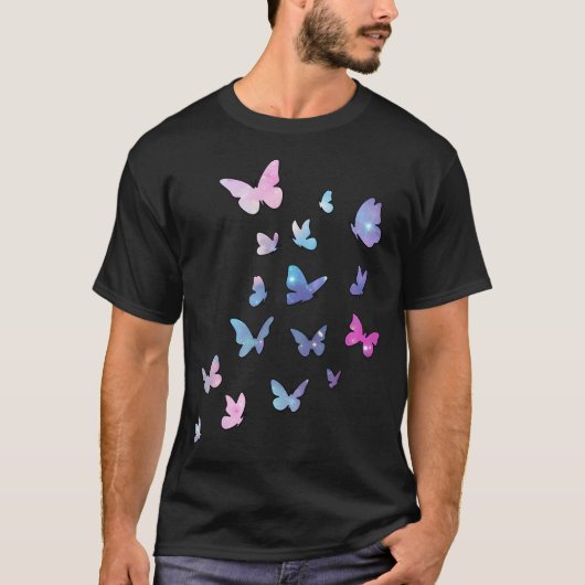Butterflies Colorful Butterfly wasbaar D T-shirt (Voorkant)