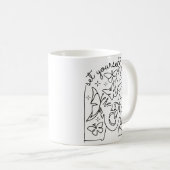 BUTTERFLIES CONTINUEUZE LIJN VRIJ VASTGESTELD KOFFIEMOK (Voorkant rechts)