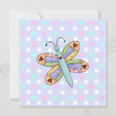 Butterflies Couple's Baby shower Invitation Kaart (Achterkant)