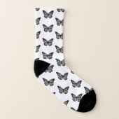 Butterflies CUSTOM-ACHTERGRONDKLEUR Sokken (Rechts - buiten)
