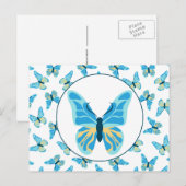 Butterflies Custom Colours Graphic Briefkaart (Voorkant / Achterkant)