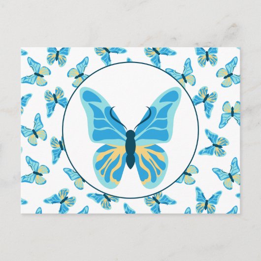 Butterflies Custom Colours Graphic Briefkaart (Voorkant)