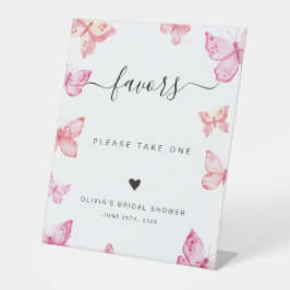 Butterflies Custom Favors Sign Reclamebord Met Voetstuk