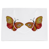 Butterflies Custom Gift Bag - Groot, glanzend Groot Cadeauzakje (Voorkant)