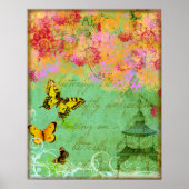 Butterflies Dansend op een Breeze Poster Print (Voorkant)