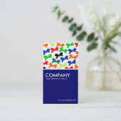 Butterflies - Deep Navy Visitekaartje (Staand voorkant)