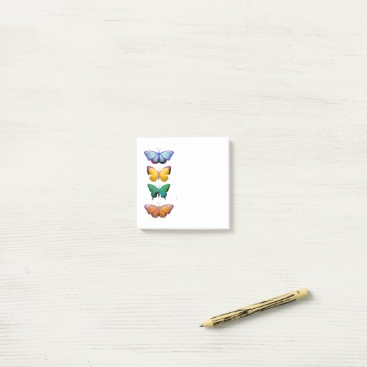 Butterflies Design Post-it® Notes (Op bureau)