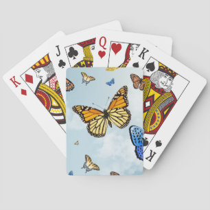 Butterflies die kaarten afspelen