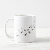 Butterflies die over de Pagina dansen Koffiemok (Links)