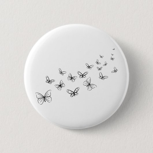 Butterflies die over de Pagina dansen Ronde Button 5,7 Cm (Voorkant)