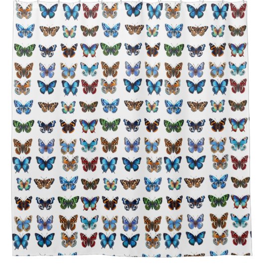 Butterflies Douchegordijn (Voorkant)
