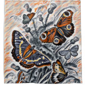 Butterflies Douchegordijn (Voorkant)