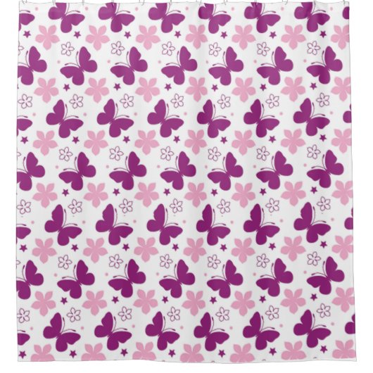 Butterflies Douchegordijn (Voorkant)