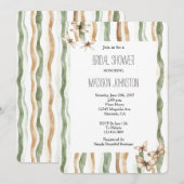 Butterflies Dragonflies Stripes Vrijgezellenfeest Kaart (Voorkant / Achterkant)