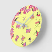 Butterflies & Dragonflies wandklok (Hoek)