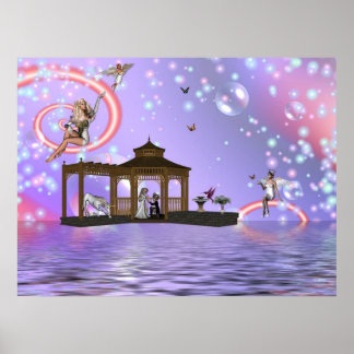 Butterflies en Angels Poster