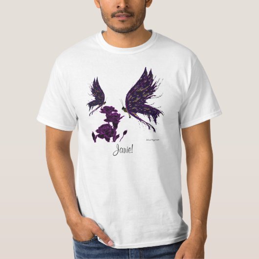 Butterflies en anjers t-shirt (Voorkant)
