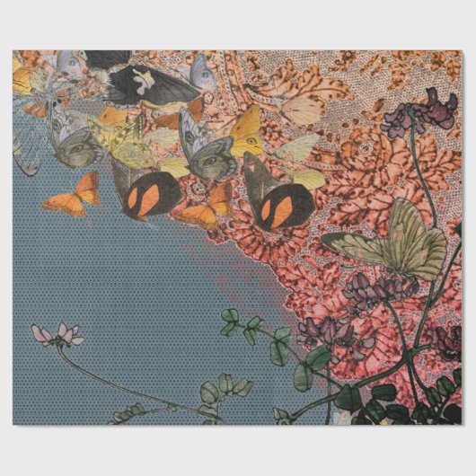 BUTTERFLIES EN ANTIEK papier voor het oppakken van (Vlak)