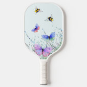 Butterflies en bijen die op Pickleball Paddle vlie (Voorkant)