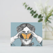 Butterflies en Binocles Briefkaart (Staand voorkant)