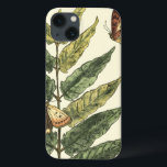 Butterflies en bladeren met zwart Lijst Case-Mate iPhone Case<br><div class="desc">Botervliegt door de lucht en landt op bladeren in deze botanische scène door Megan Meagher. Een zwart lijst bevat de actie. Leg dit vreedzame schilderij vandaag op je muur!</div>